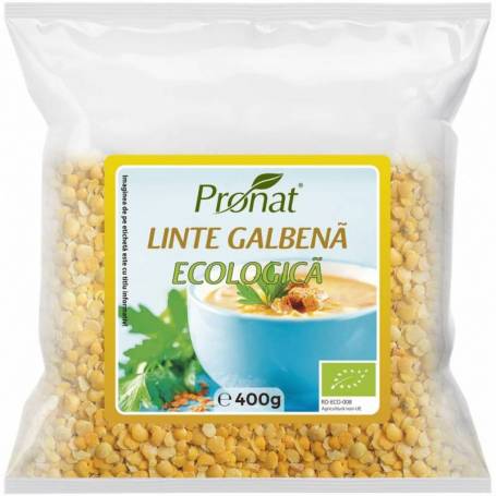 Linte galbena, eco-bio, 400g - Pronat