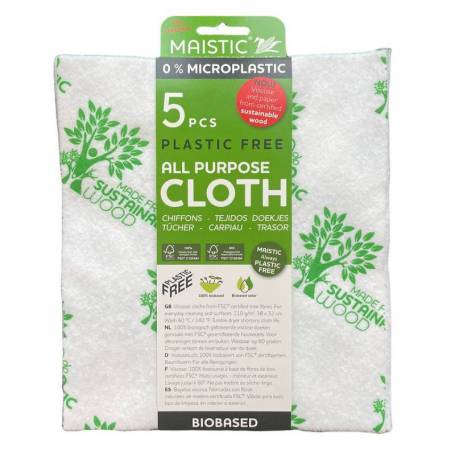 Laveta pentru uz general, plastic free, 5buc - Maistic