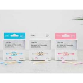BETISOARE DIN BUMBAC SI BAMBUS 100buc, Nordics Oral Care