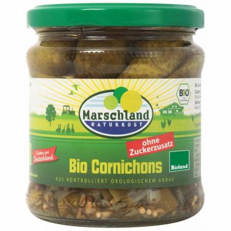 Castraveti cornison in otet, eco-bio, 300g - Marschland Naturkost