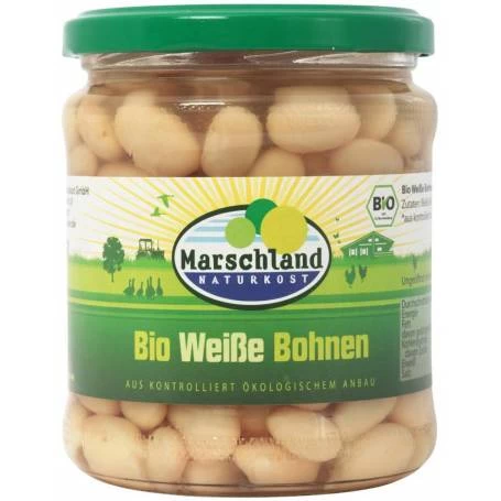 Fasole alba, eco-bio, 330g - Marschland Naturkost