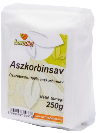 Love diet acid ascorbic, vitamina c, 250g - glc-mentes kft.