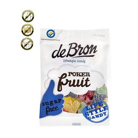 Jeleuri gumate cu aroma de fructe Pokerfruit, 90g - DeBron