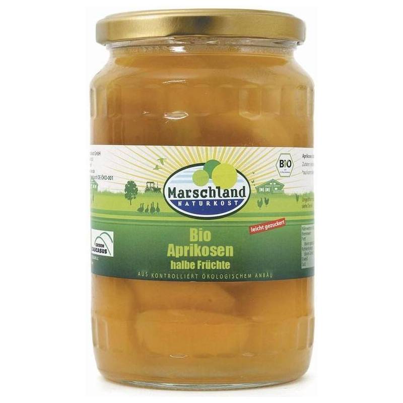Compot de caise jumatati, eco-bio, 680g - Marschland