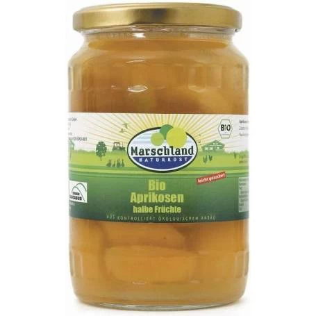 Compot de caise jumatati, eco-bio, 680g - Marschland