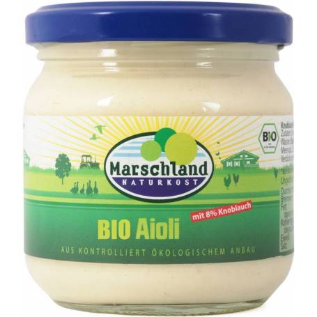 Sos Aioli cu 8% usturoi, eco-bio, 180g - Marschland