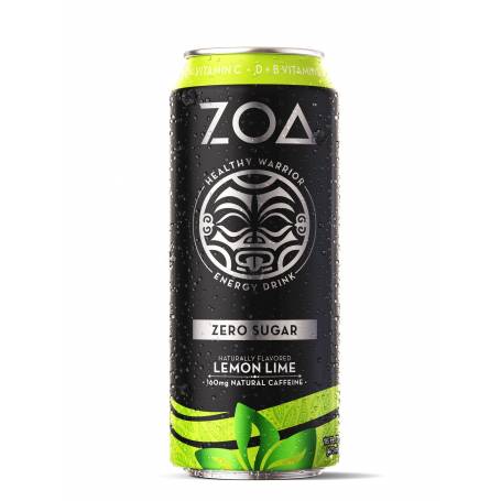 Zoa energy drink zero sugar, bautura energizanta zero zahar cu aroma de lamaie si lime, 473ml - Gnc