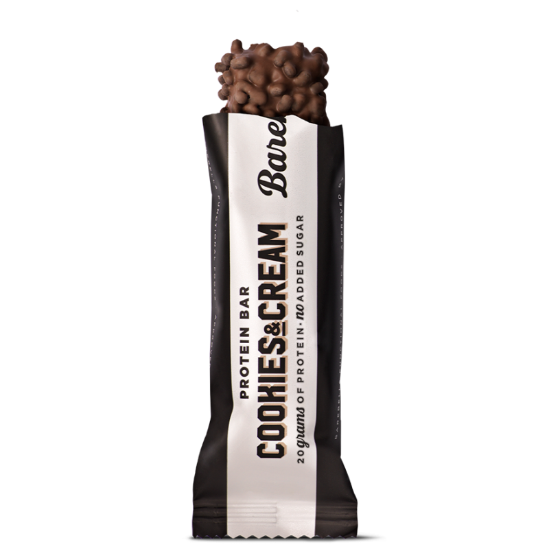 Barebells bars baton proteic cu aroma de biscuiti si frisca, 55g - Gnc