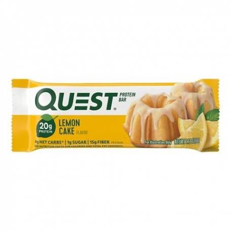 Quest protein bar, baton proteic cu aroma de prajitura cu lamaie, 60g - Gnc