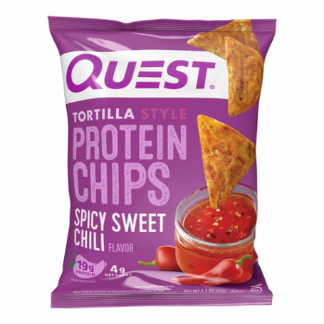 Quest nutrition chipsuri proteice cu aroma de spicy sweet chilli, 32g - Gnc