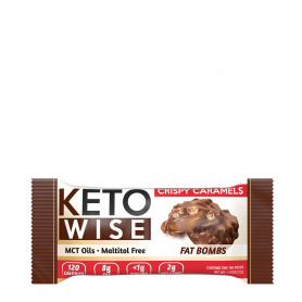 Keto wise fat bombs, bomboane invelite in ciocolata cu aroma de caramel, 32g - Gnc