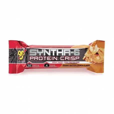 Bsn syntha-6 protein crisp, baton proteic, cu aroma de unt de arahide crocant, 56g - Gnc