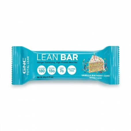 Total lean lean bar, baton proteic, cu aroma de tort de vanilie, 50g - Gnc