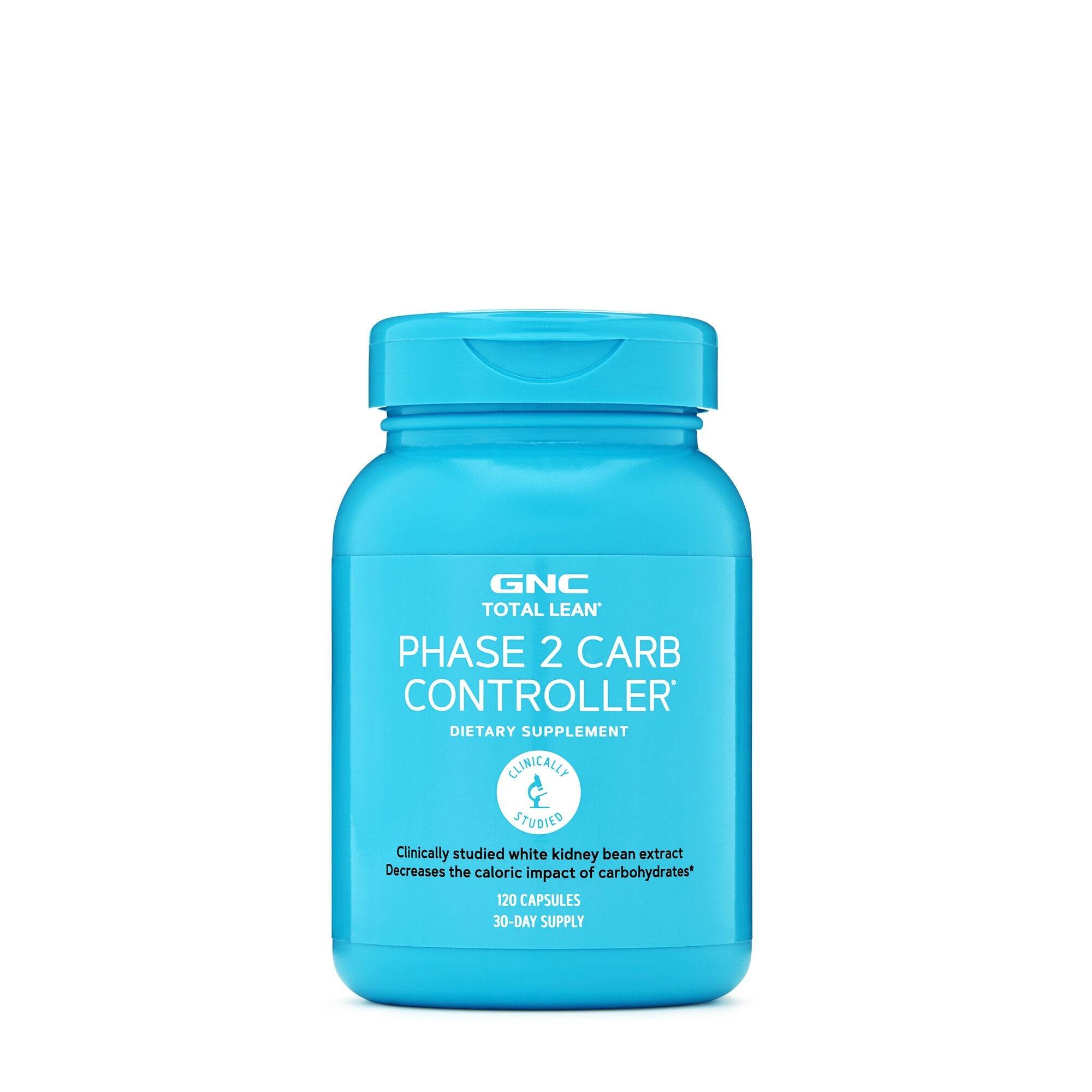 Total lean phase 2 carb controller, controlul carbohidratilor, 120cps - gnc