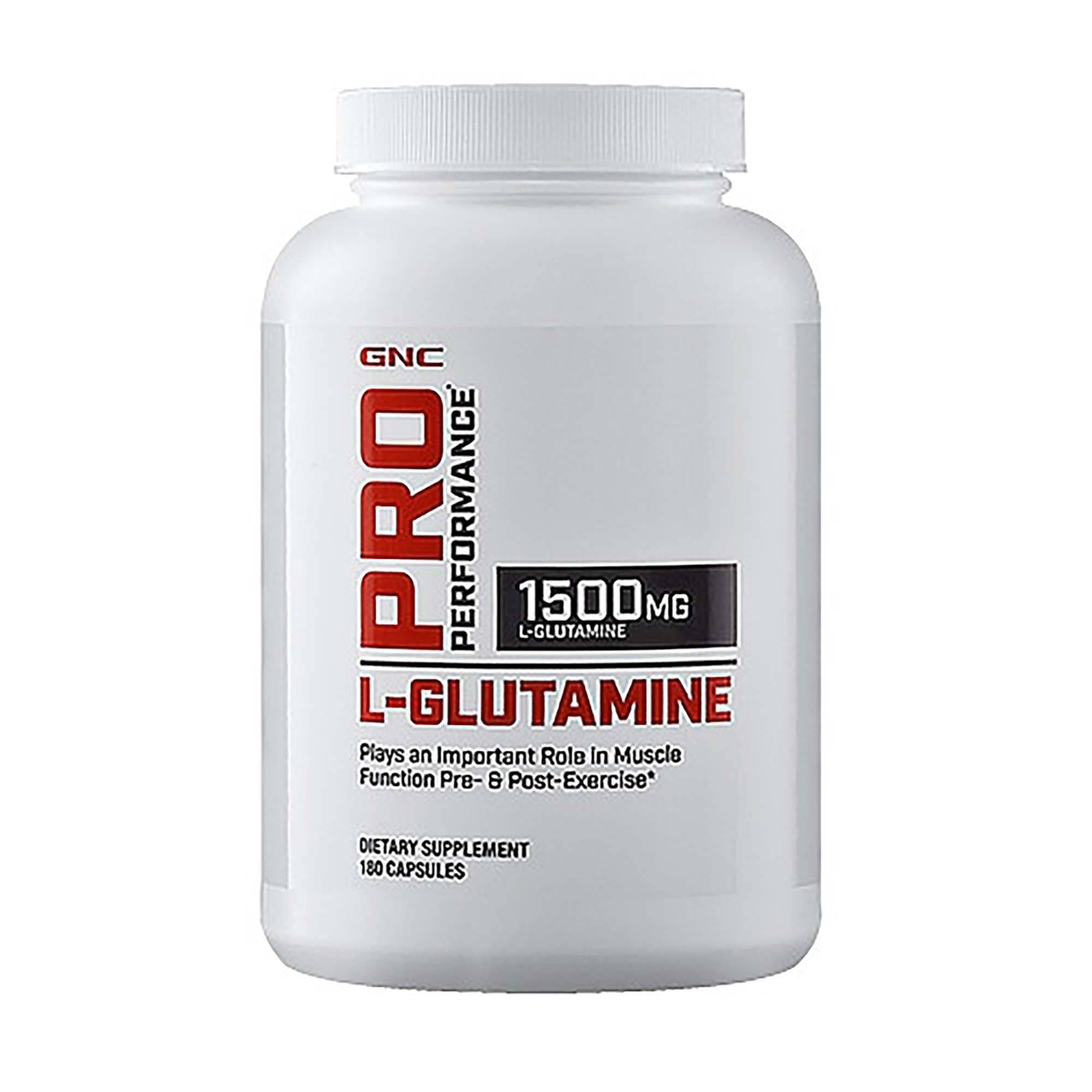 Pro performance l-glutamine 1500mg, glutamina, 120 cps - gnc