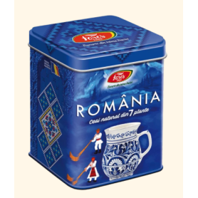 Ceai Suvenir Romania albastru, 75g- Fares