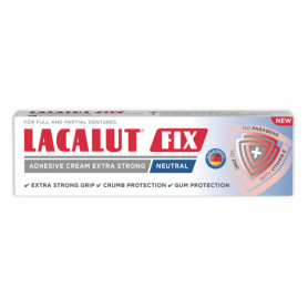 Crema adeziva pentru proteze, Fix Neutral, 40g - Lacalut