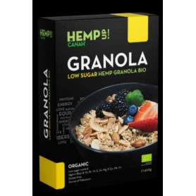 Granola low sugar cu canepa, eco-bio, 400g - Canah