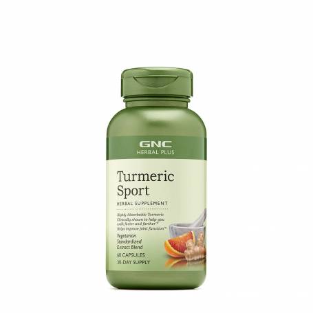 Herbal plus turmeric sport, 60cps - Gnc