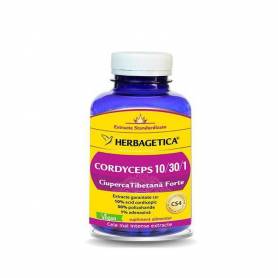 Cordyceps 10/30/1 Ciuperca Tibetana Forte 120cps - Herbagetica