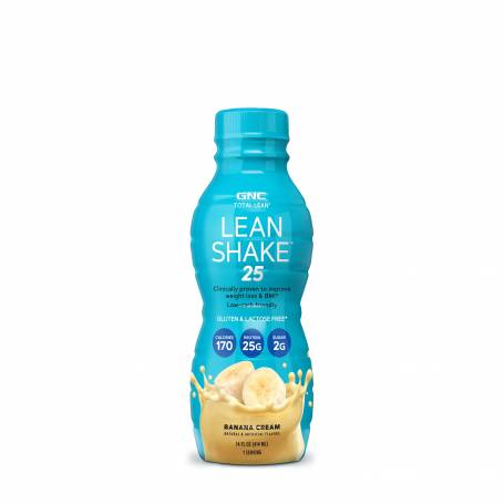 Total lean® lean shake 25, shake proteic rtd cu aroma de banane, 414ml - Gnc