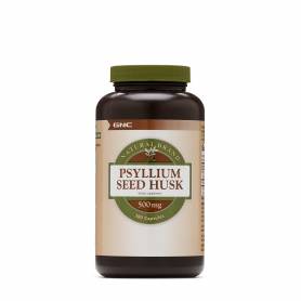 Natural brand psyllium seed husk 500mg, seminte de psyllium decordicate, 180cps - Gnc