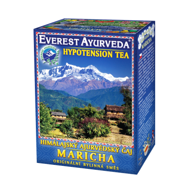 Ceai ayurvedic pentru tensiune arteriala scazuta - maricha - 100g everest ayurveda