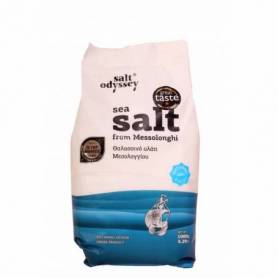 Sare de mare fina din Messolonghi, 1kg - Salt Odyssey