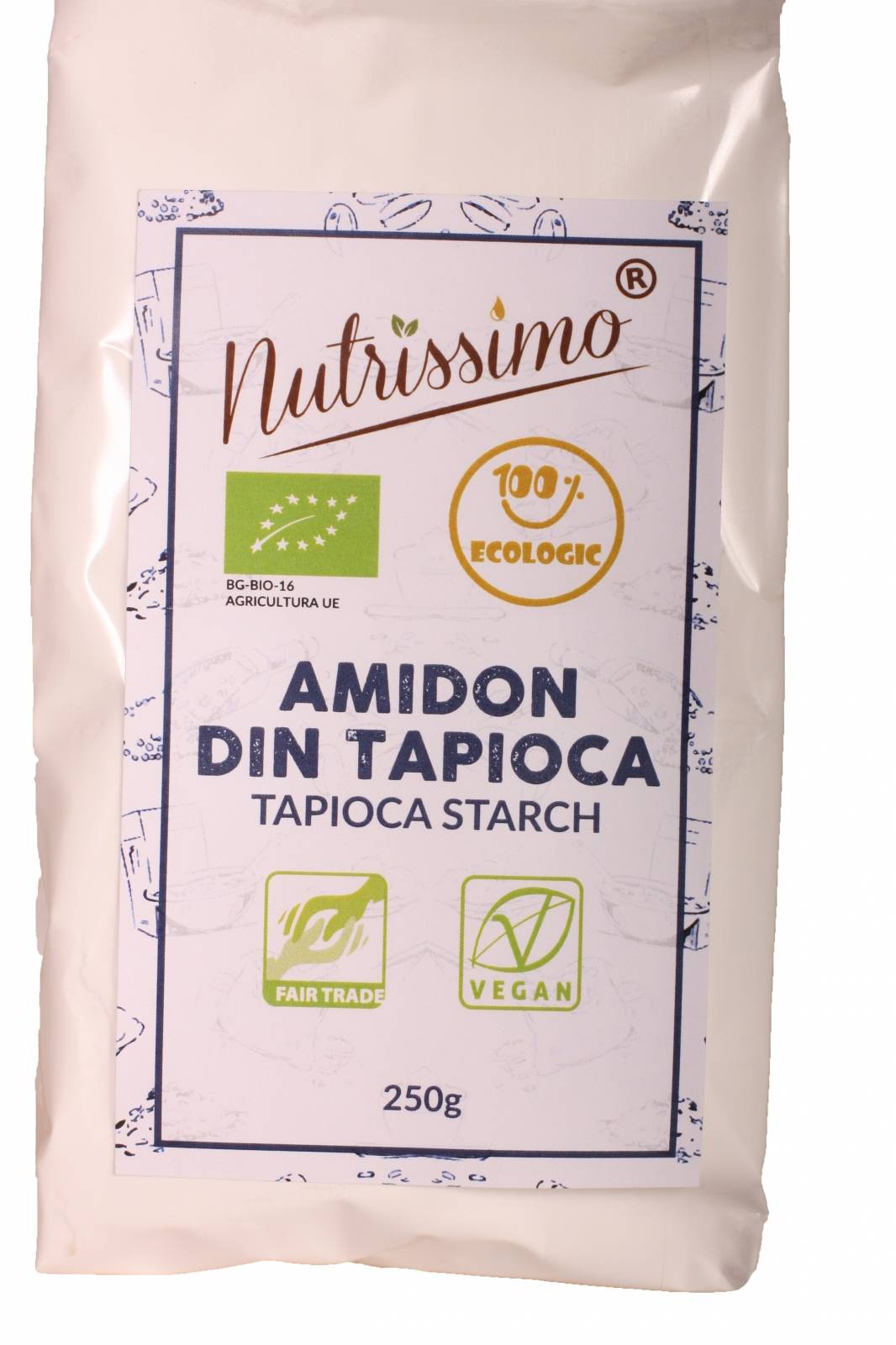 Amidon din tapioca, eco-bio, 250g - nutrissimo
