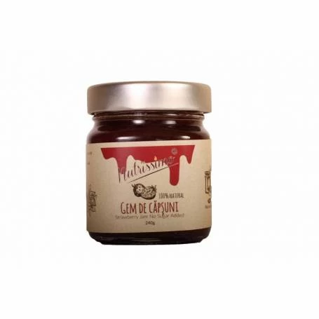 Gem de capsuni fara zahar, 240g - Nutrissimo