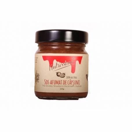 Chutney de Capsuni, Sos afumat de capsuni, 225g - Nutrissimo