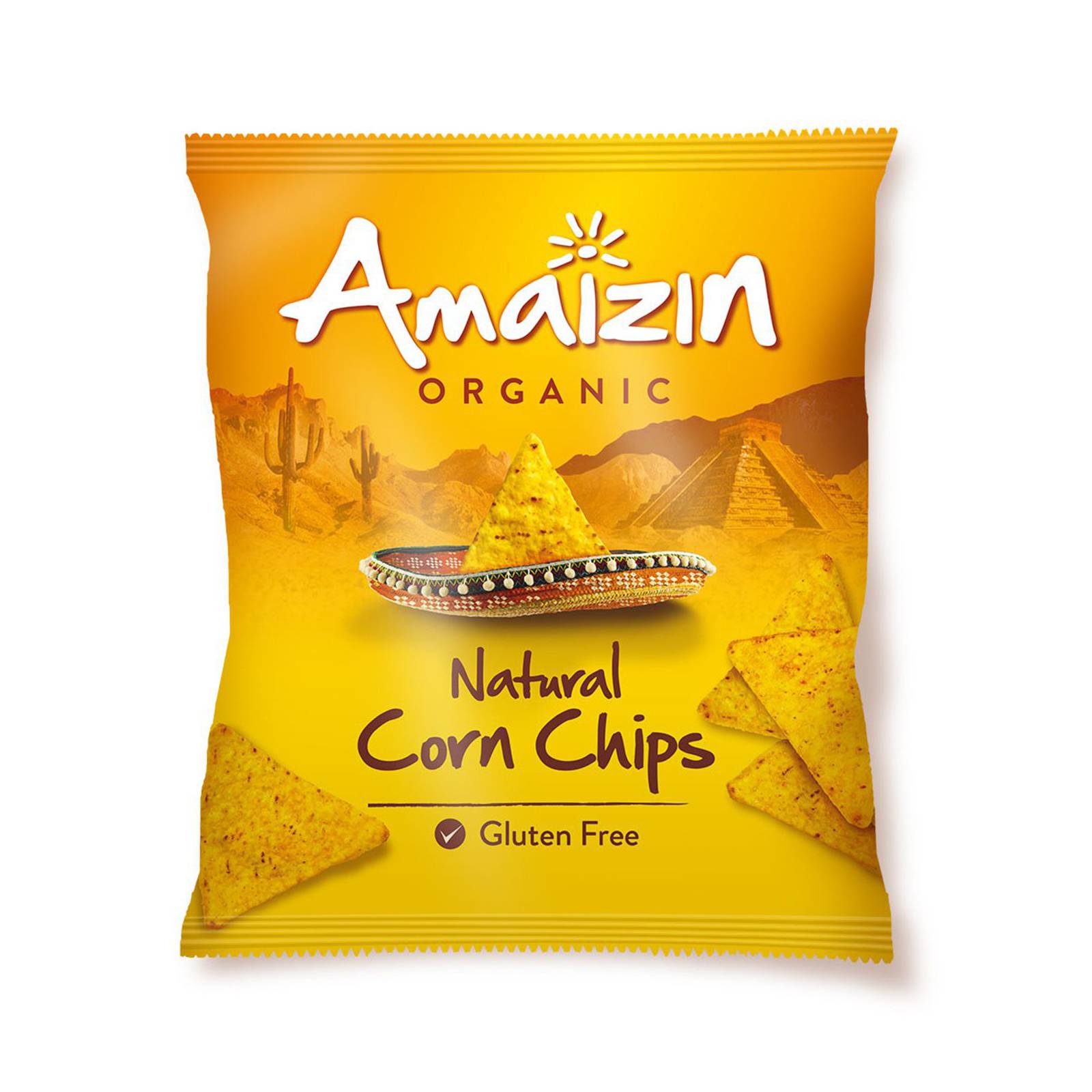 Chips de porumb natural, fara glunte, 250g - amaizinorganic