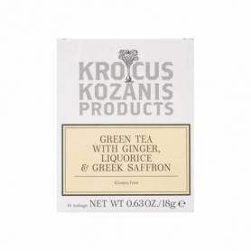 Ceai de ghimbir, lemn dulce si sofran, 18g - Krokos Kozanis