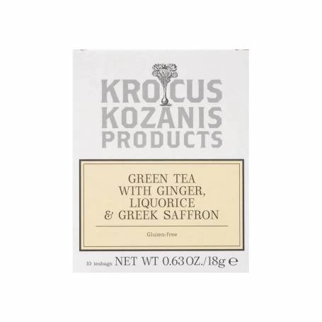 Ceai de ghimbir, lemn dulce si sofran, 18g - Krokos Kozanis
