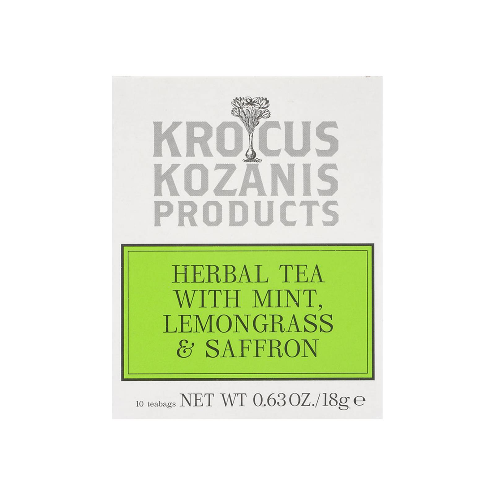 Ceai de menta, lemongrass, sisofran, 18g - krokos kozanis