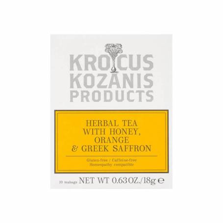 Ceai cu miere, portocal si sofran, 18g - Krokos Kozanis