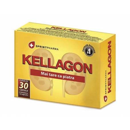 Kellagon - pt pietre la rinichi -  30cps - Sprint Pharma