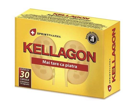 Kellagon - pt pietre la rinichi - 30cps - Sprint Pharma