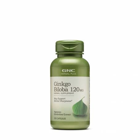 Ginkgo Biloba, 120mg, 100cps - Gnc