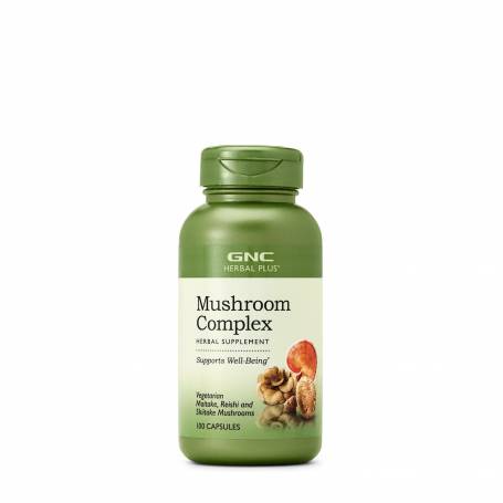 Mushroom complex, complex de ciuperci maitake, reishi si shiitake, 100cps - Gnc Herbal Plus