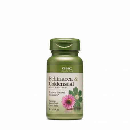Echinacea and Goldenseal, Echinaceea si Gentiana, 50cps - Gnc Herbal Plus