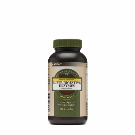 Super Digestive Enzymes, Enzime Digestive, 100cps - Gnc Natural Brand™