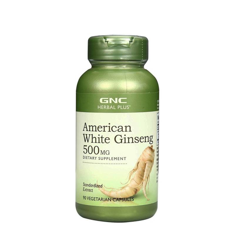 American White Ginseng 500Mg, Ginseng Alb American, 90cps - Gnc