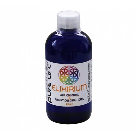 Aur si argint Coloidal 20ppm cu pulverizator, Elixirium, 240ml - Agnes Itara