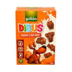 Biscuiti mini de cacao Dibus, fara lactoza, 250g - Gullon