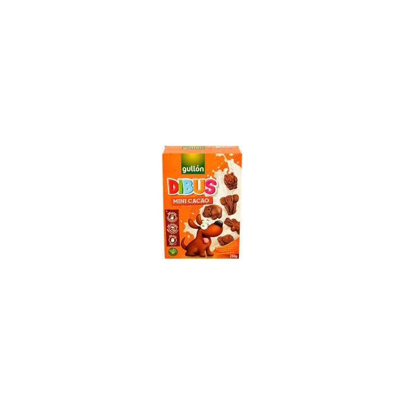 Biscuiti mini de cacao Dibus, fara lactoza, 250g - Gullon