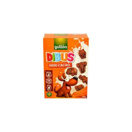 Biscuiti mini de cacao Dibus, fara lactoza, 250g - Gullon