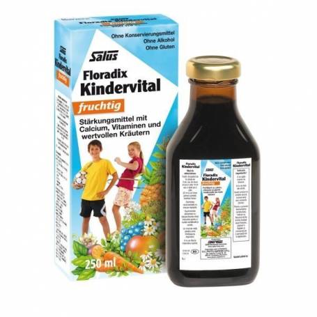 Floradix Kindervital fruchtig - Formula lichida de calciu si vitamine, 250ml SALUS HAUS