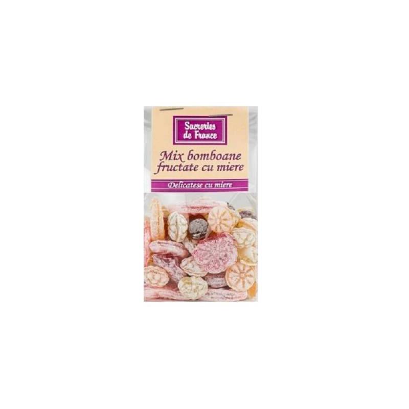 Mix bomboane fructate cu miere, 100g - Apidava