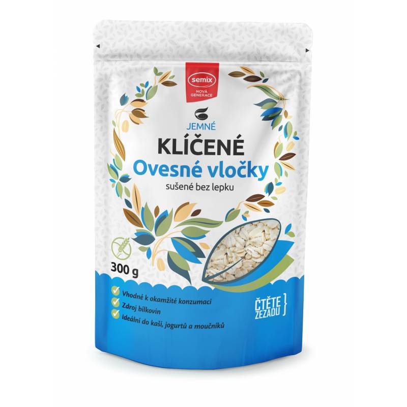 Fulgi de ovaz germinat, fara gluten, 300g - Semix
